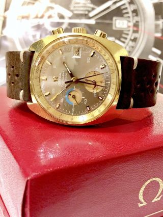 3 Day Vintage Omega Seamaster Chronograph Gold Plated Auto 176.  007