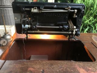 Antique Vintage Pfaff 130 Sewing Machine with stand and accessories 5