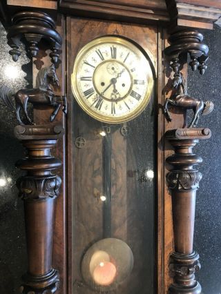 Gustav becker Vienna Wall Clock - Very Rare Spring 1899 10