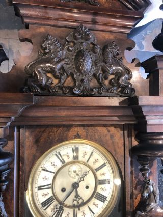 Gustav becker Vienna Wall Clock - Very Rare Spring 1899 11