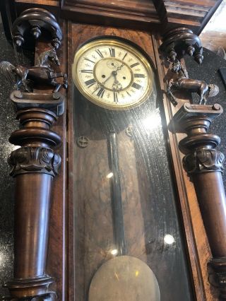 Gustav becker Vienna Wall Clock - Very Rare Spring 1899 2