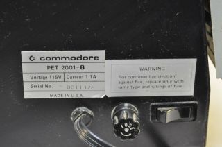 Vintage Commodore PET 2001 - 8 Desktop Computer 6