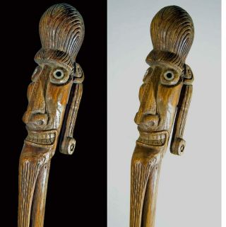 Rare Antique Club Easter Island Circa 1900 – 1920
