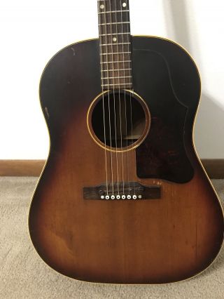 1959 Gibson J45 Vintage Acoustic Guitar Sunburst 11