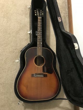 1959 Gibson J45 Vintage Acoustic Guitar Sunburst