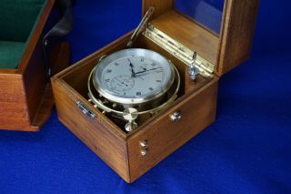 Thomas Mercer Double Box Marine Chronometer,  circa 1958 3