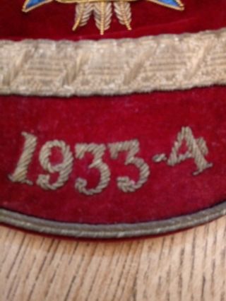 VERY RARE - WALES WELSH PLAYERS RUGBY INTERNATIONAL CAP 1933 - 34 - Vs ENGLAND 4
