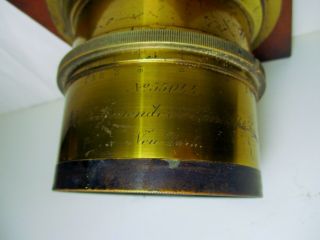 Antique Brass Lens; Voigtlaender & Sons Opt.  Co.  Collinear Series II No.  8 7