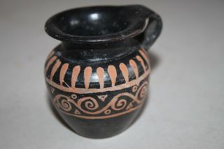 Quality Ancient Greek Hellenistic Pottery Olpe Wine Cup 3rd Century Bc