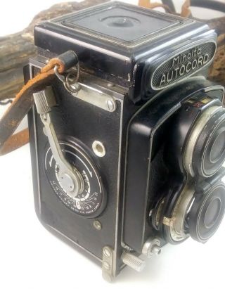 Vintage Minolta Autocord TLR Camera Rokkor 75mm 181672 3