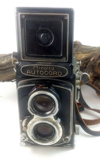 Vintage Minolta Autocord TLR Camera Rokkor 75mm 181672 7