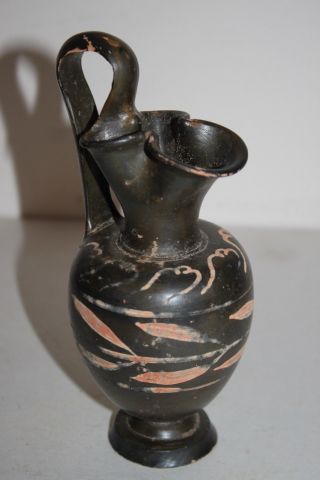Ancient Greek Pottery Trefoil Lip Olpe 4th Century Bc