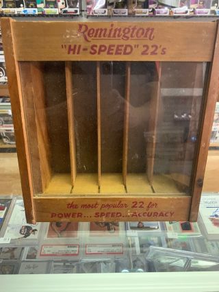 Vintage Remington “hi - Speed” 22’s Display Box Counter Dispener