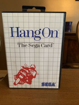 Hang On Red Card Unique Sega Master System Ulta Rare