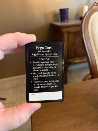 Hang On RED CARD Unique Sega Master System Ulta Rare 5