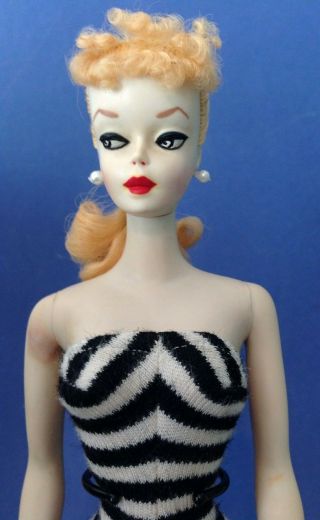 Vintage 2 Ponytail Barbie With Retouched Facial Paint