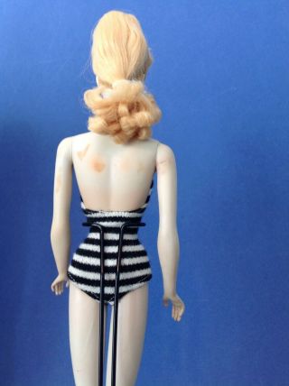 Vintage 2 Ponytail Barbie With Retouched Facial Paint 9