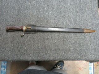 WWI IMPERIAL GERMAN MODEL 71/98 MAUSER BAYO - VERY RARE - W/ CORRECT SCABBARD & FROG 2
