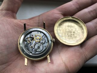 Barn Find 60s Vintage Rolex Precision 9708 Solid 18k Y.  Gold 34mm Men’s Watch 11