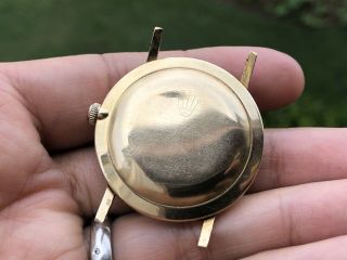 Barn Find 60s Vintage Rolex Precision 9708 Solid 18k Y.  Gold 34mm Men’s Watch 12