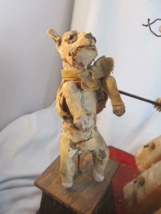 Antique French Jumeau Bisque Doll Automaton Girl & Dog Tricks No Mechanism 11