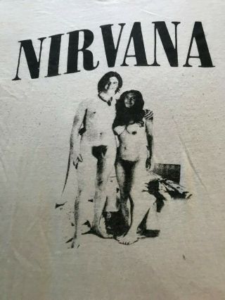 Nirvana Shirt 1990 Rare Vintage Two Virgins