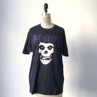 ⭕ 80s Vintage Misfits Shirt : Punk Hardcore Black Nirvana Dead Kennedys Flag 90s