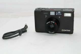 " Rare Top " Contax T3 Titanium Black 35mm Slr Camera " Double Teeth " 2998