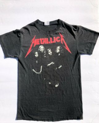 Vintage 1980s Metallica And Justice For All Single Stitch T Shirt Tee T - Shirt Vi