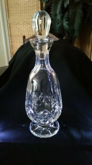Vintage Waterford Crystal Lismore Footed Brandy Decanter