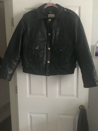 Chicago Police Vintage Leather Jacket Size 44
