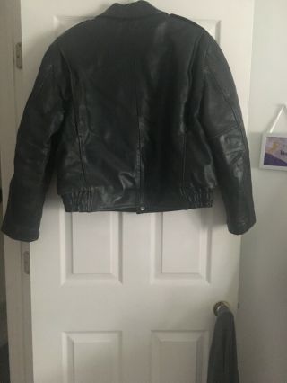 Chicago Police Vintage Leather Jacket Size 44 7