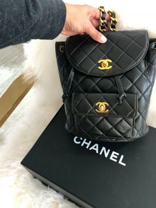 Chanel vintage backpack 11
