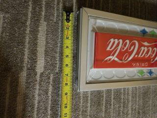 Vintage ' Drink Coca Cola ' Light Up Store Front Sign Light Advertising Sign 7