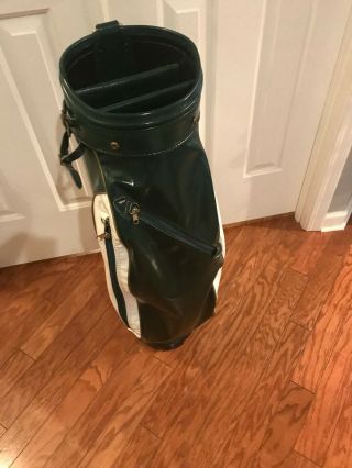Early to Mid 1980 ' s Vintage Burton Staff Golf Bag,  Gorgeous Masters Colors 3
