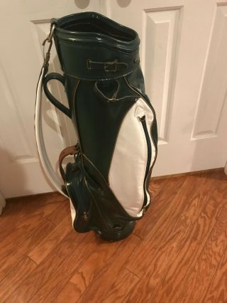 Early to Mid 1980 ' s Vintage Burton Staff Golf Bag,  Gorgeous Masters Colors 4