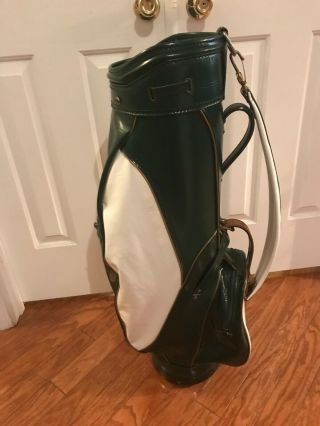 Early to Mid 1980 ' s Vintage Burton Staff Golf Bag,  Gorgeous Masters Colors 5