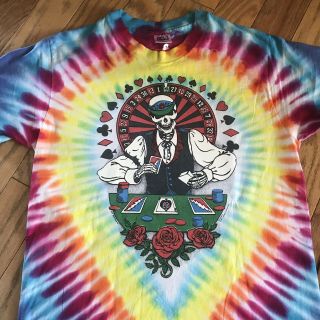 Vintage Grateful Dead Shirt M Vegas 91 Psychedelic Dealer Vegas Skeleton Usa Jgb