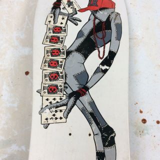 Vintage 80s Powell Peralta RAY BARBEE Rag Doll White Skateboard Deck Cliver 6