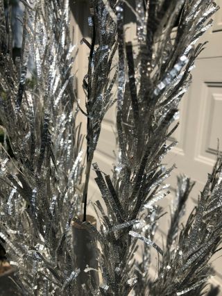 Vintage EVERGLEAM 7 FT 100 Branch Aluminum Xmas Tree with Stand 3