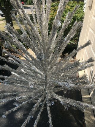 Vintage EVERGLEAM 7 FT 100 Branch Aluminum Xmas Tree with Stand 4