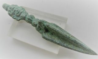 Rare Ancient Viking Sacrificial Bronze Object With Humanoid Face
