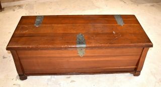 Vintage Rustic Solid Red Cedar Trunk Chest Coffee Table Antique Furniture 4