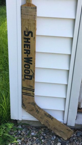 Vintage Sher - wood Wood Ice Hockey Stick 3