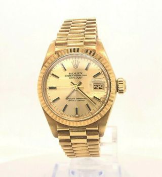 Rolex Lady President 6917 Datejust 18k Yellow Gold Automatic Ladies 