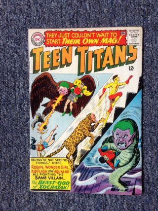 Vintage Dc Comics " Teen Titans " 1 Jan - Feb 1966