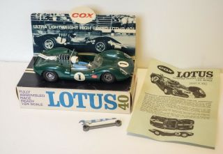 Cox Lotus 40 Vintage Ready To Run Rtr 1/24 Scale Slot Car