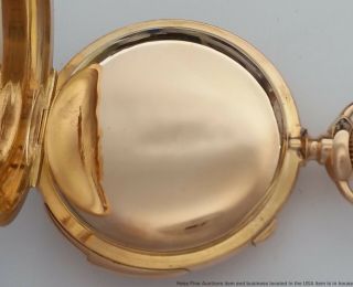 Antique 18k Gold Piguet Guillaume split second Chronograph minute Repeat Pocket 10