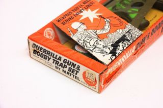 Mega RARE Vintage Mattel No.  0542 Guerrilla Tommy Gun & Booby Trap Set 5