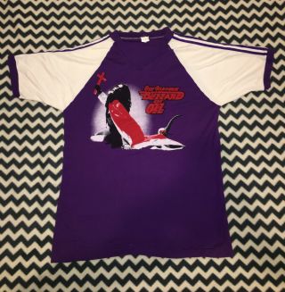Ozzy Osbourne Blizzard Of Ozz Vintage Purple T - Shirt L Rare Tour 1981